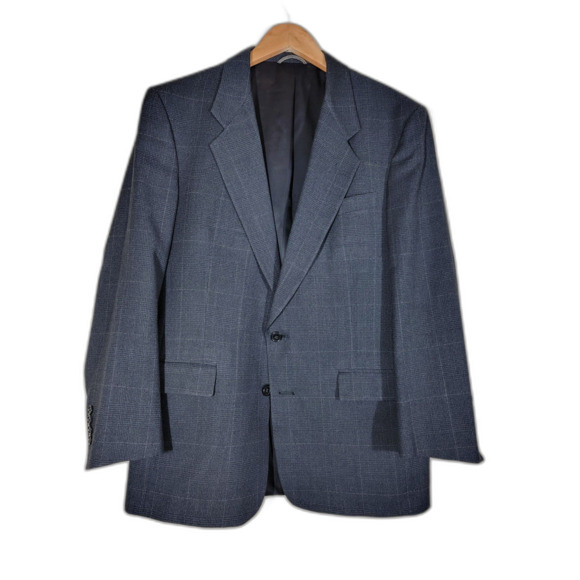Christian Dior Other - Christian Dior Monsieur Black Plaid Windowpane Sport Coat Suit Jacket Blazer- 41